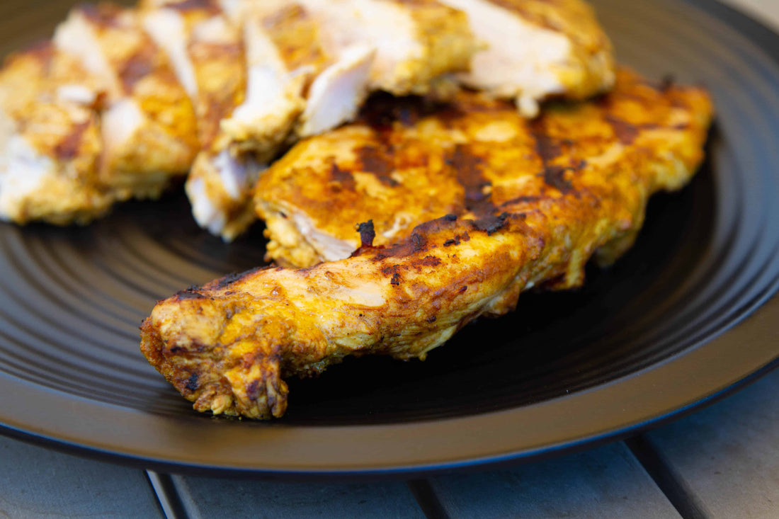 Tandoori-style grilled chicken breast recipe