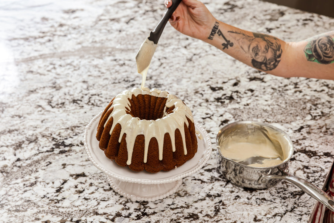 Extra-Spiced Sour Cream Cake with Maple Icing