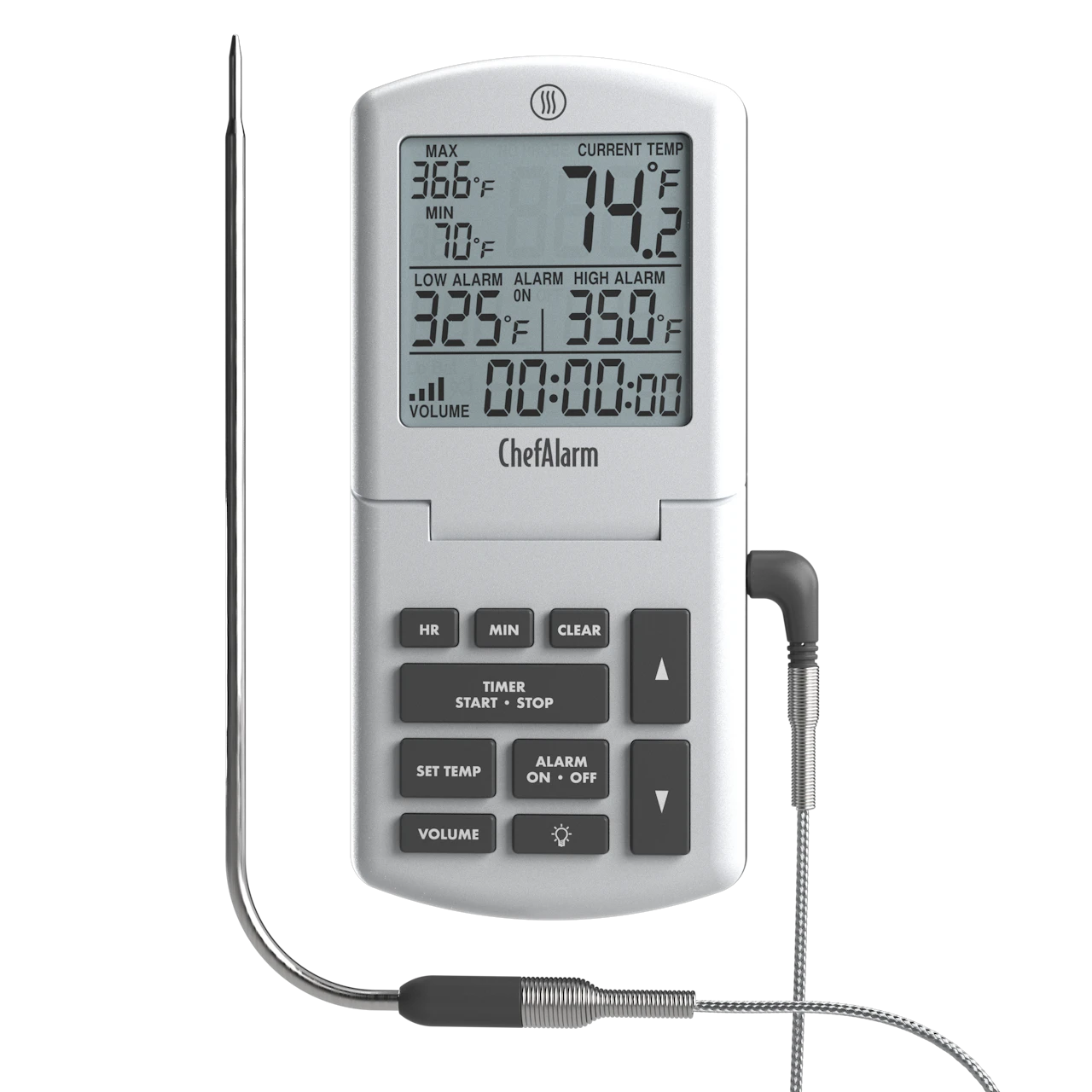 Akarm Lab ChefAlarm® Cooking Alarm Thermometer and Timer – ThermoWorks