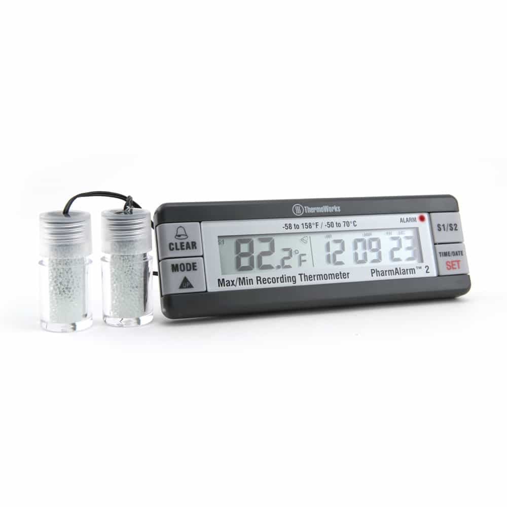 PharmAlarm® 2 Vaccine Storage Alarm Thermometer, 2-channels (TMD)
