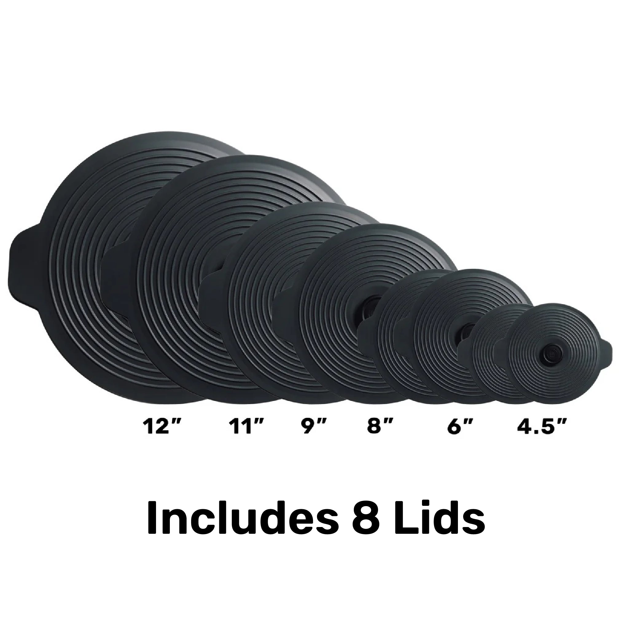 Universal Hi-Temp Silicone Lids (Set of 8)