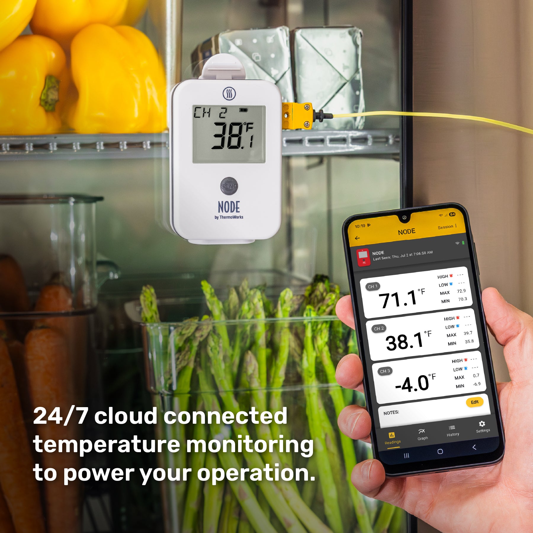 NODE® Thermocouple Wi-Fi Temperature Monitor