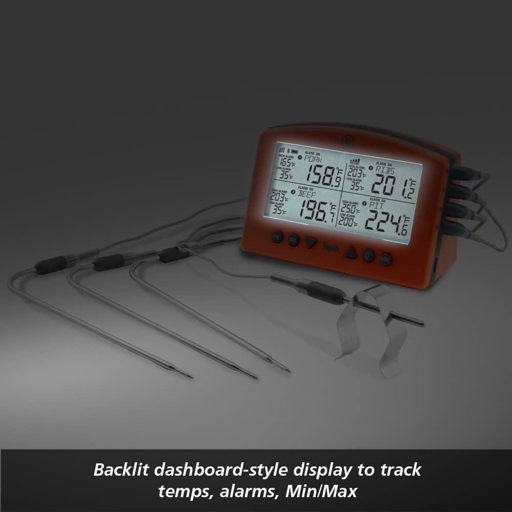 Signals™ BBQ Alarm Thermometer with Wi-Fi and Bluetooth® Wireless Technology