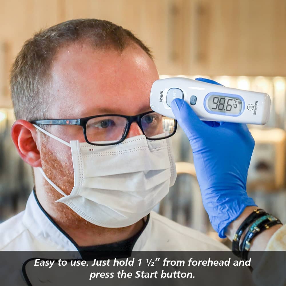 WAND™ - Non-Contact Forehead Thermometer (FDA-Cleared)