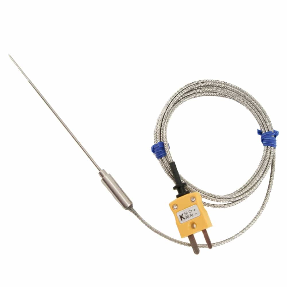 Mini Needle Probe, 3.35-inch probe with 39" SST overbraid cable (-185)